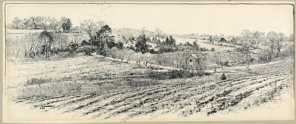 Das Schlachtfeld am Beaver Dam Creek von Harry Fenn