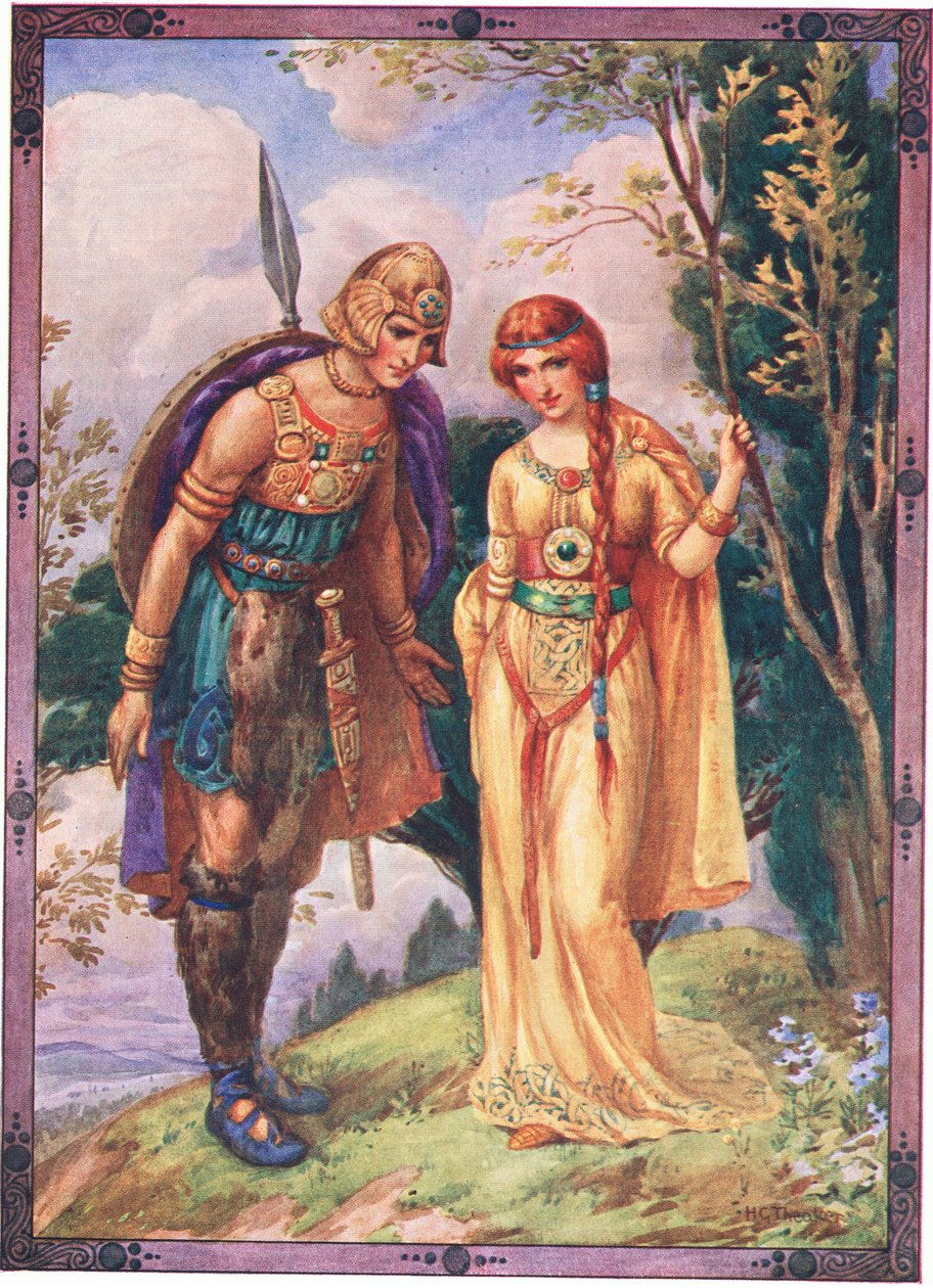 "Erlauben Sie mir, Ihr Bewerber zu sein" (aus dem Prinzen von Dyfed) von Harry George Theaker