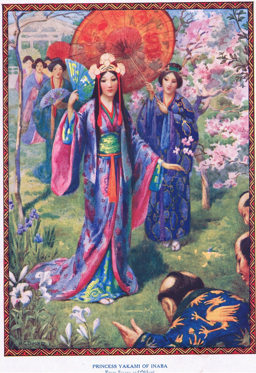 Prinzessin Yakami von Inaba (aus Susano und Ohkuni) von Harry George Theaker