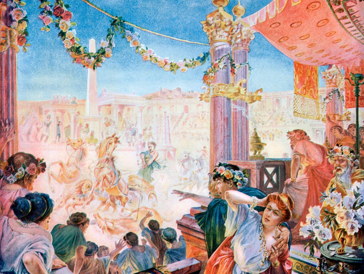 Der Zirkus von Nero oder der Zirkus von Caligula, Rom, 1901 von Heilbronn