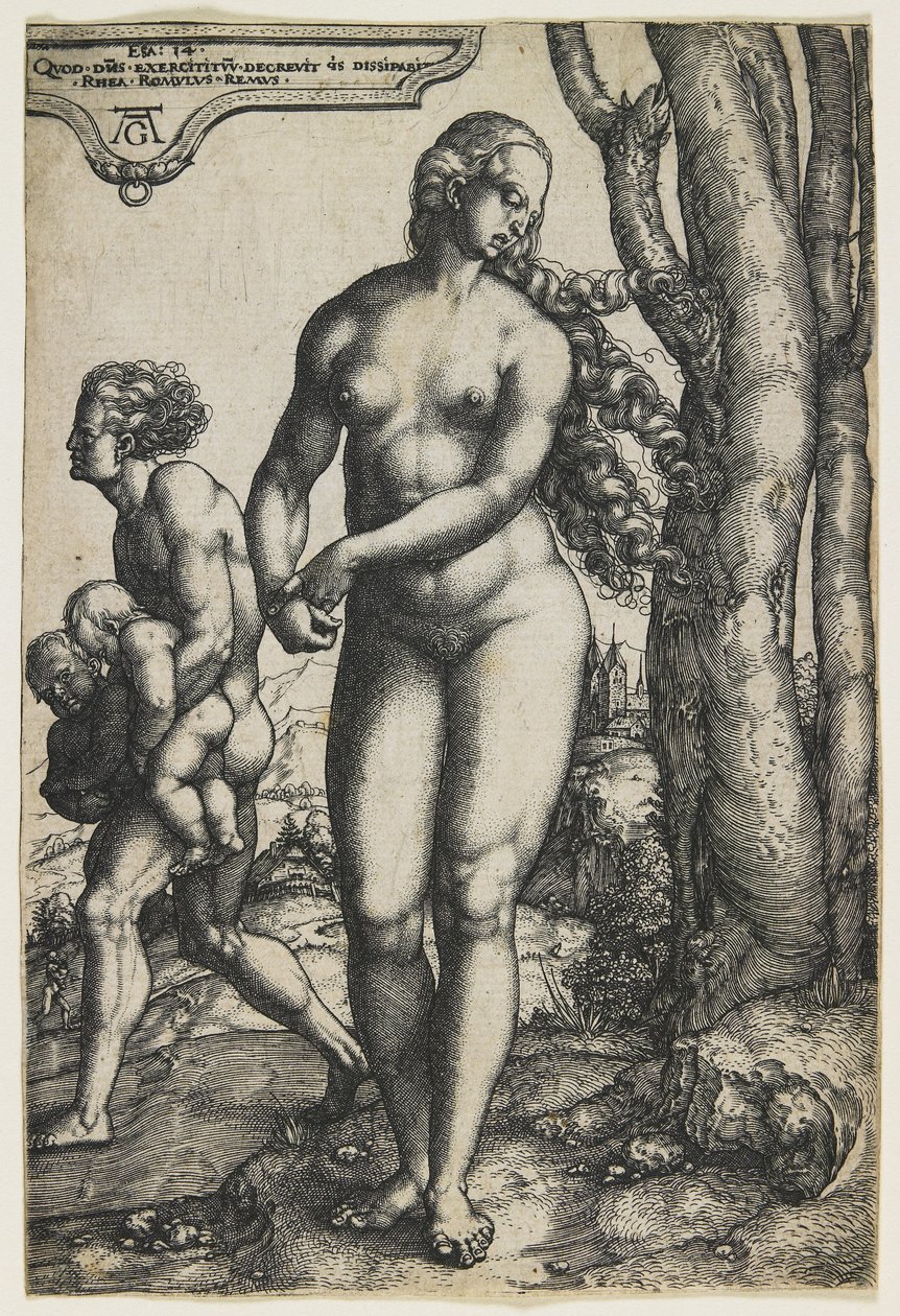 Rhea Sylvia (Romulus und Remus), ca. 1530 von Heinrich Aldegrever