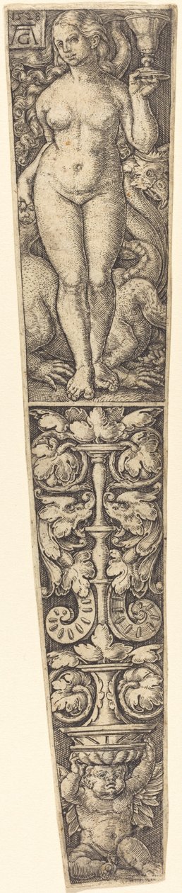 Dolchsheide mit der Hure Babylon von Heinrich Aldegrever