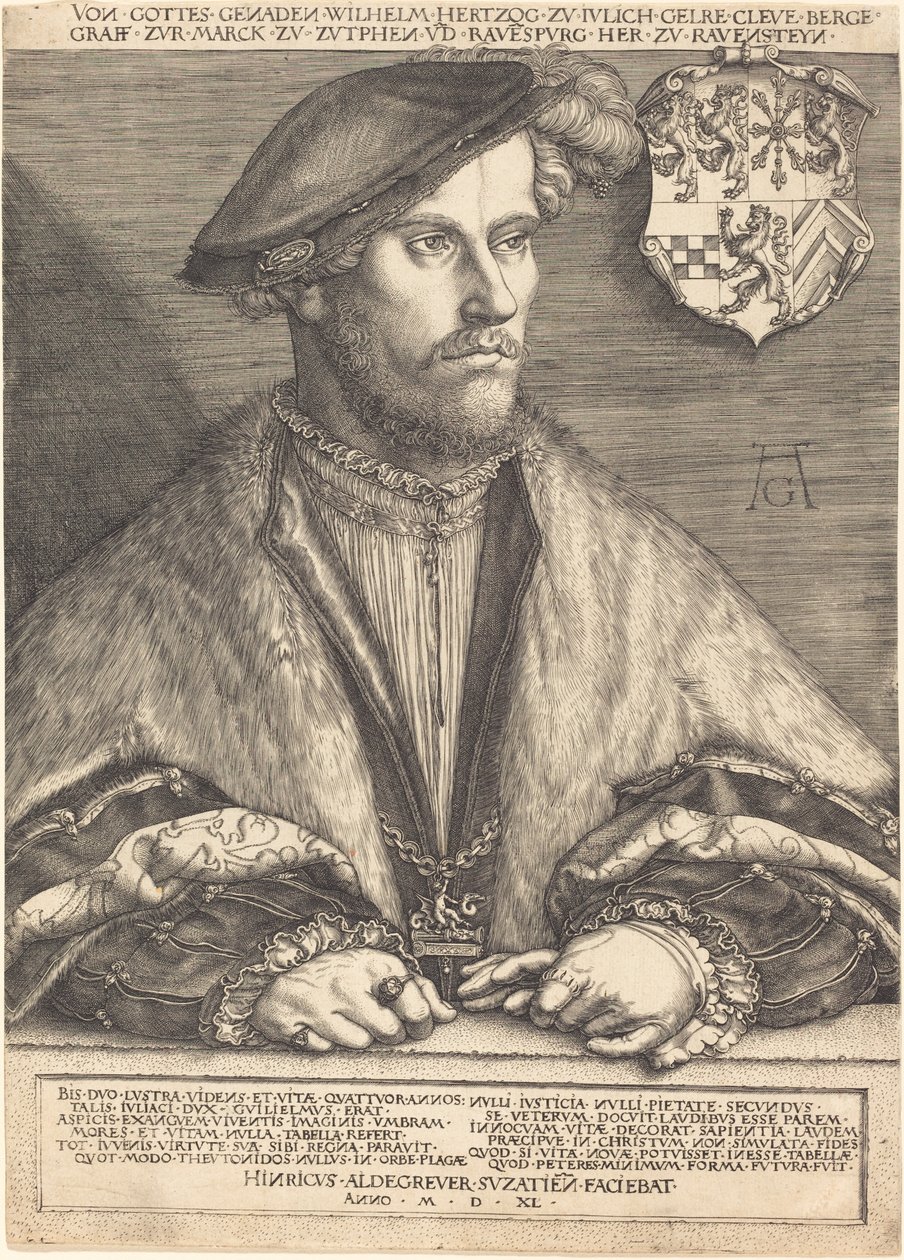 Wilhelm V., Herzog von Jülich, Kleve und Berg von Heinrich Aldegrever