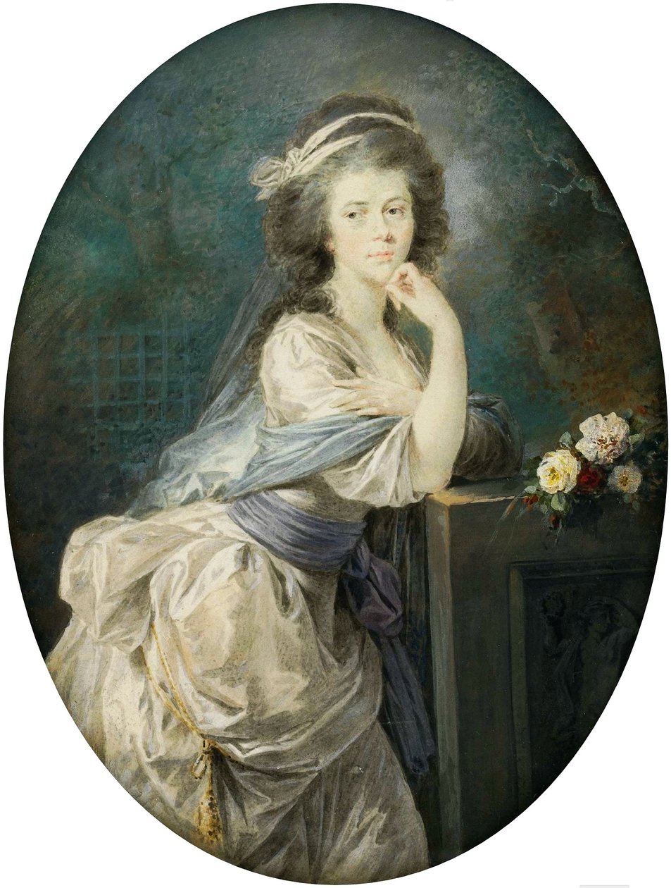Miniatur der Gräfin von Clam und Gallas von Heinrich Füger