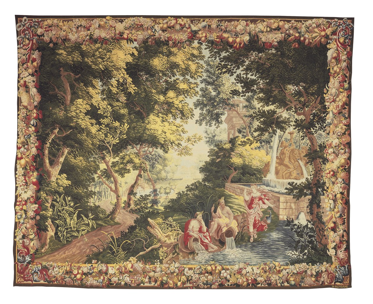 Brüsseler mythologische Tapisserie aus der Serie Diana & Callisto, ca. 1680-1710 von Heinrich II Reydams