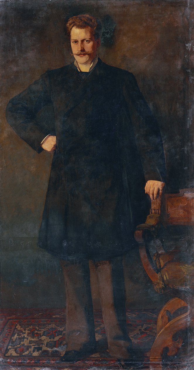 Porträt des Opernsängers Theodor Reichmann 1849-1903, 1879 von Heinrich Wilhelm Trübner