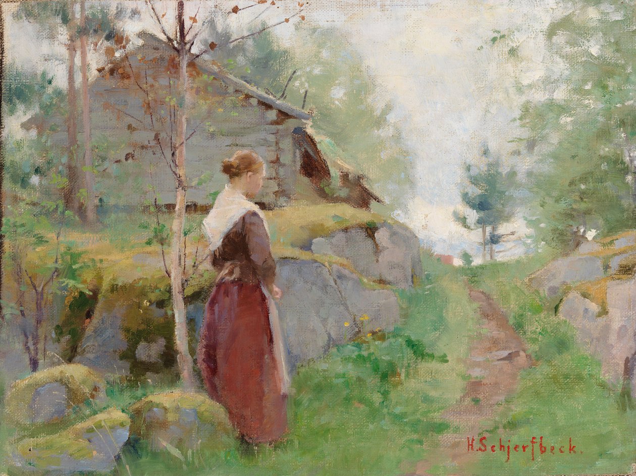 Mädchen aus Barösund von Helene Schjerfbeck