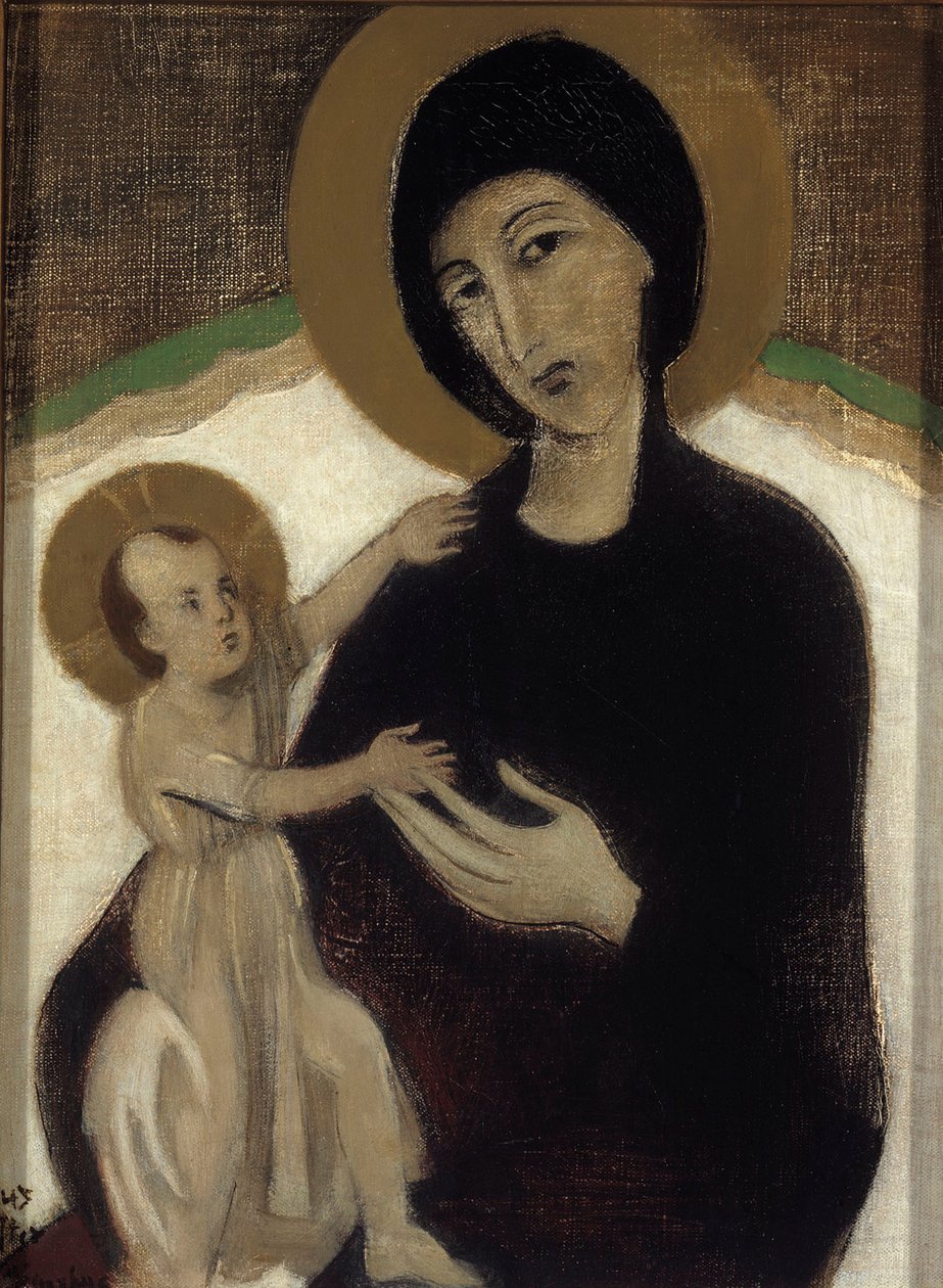 Madonna mit Kind, nach Cimabue von Helene Schjerfbeck