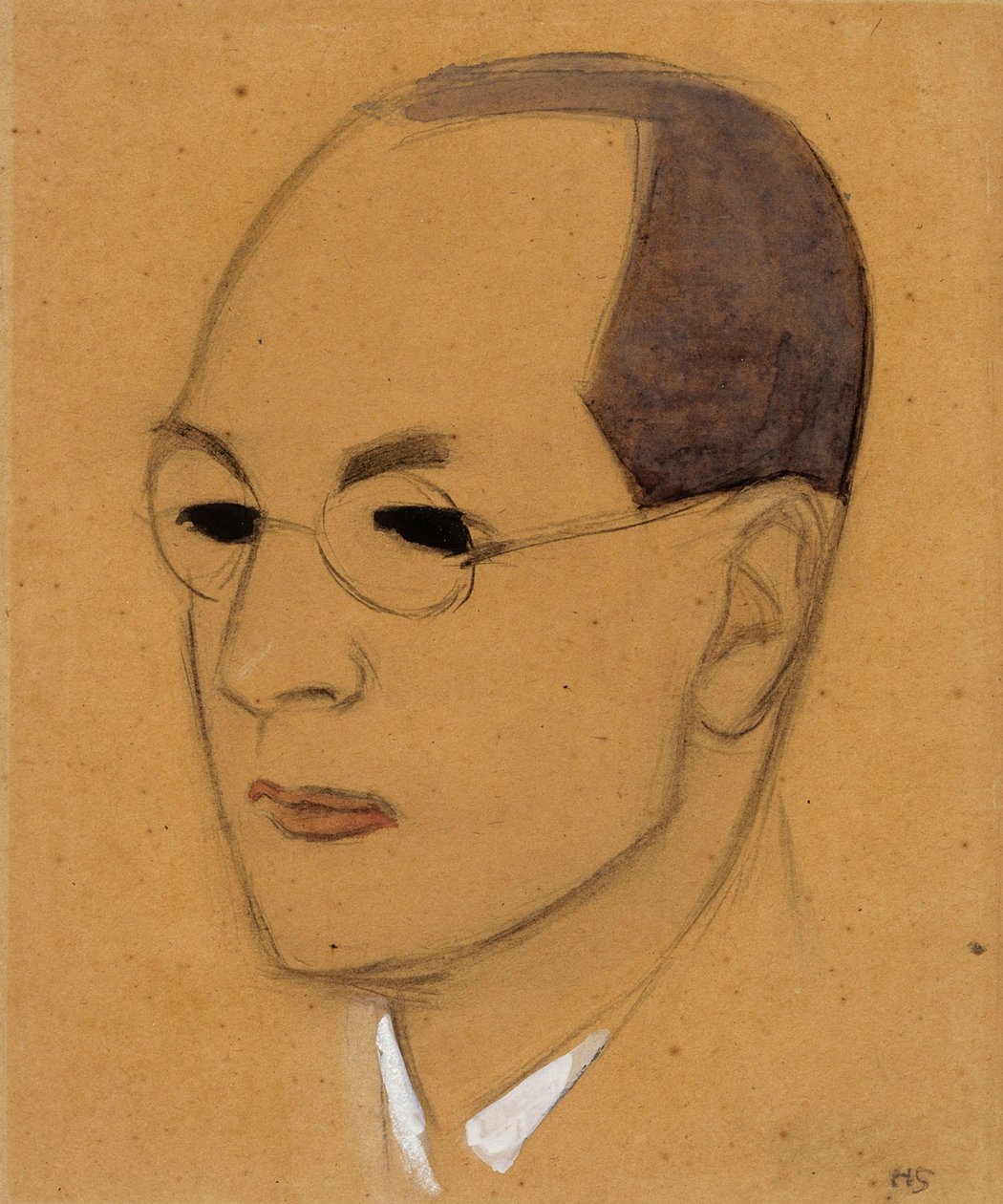 Porträt von Jalo Sihtola, Skizze von Helene Schjerfbeck