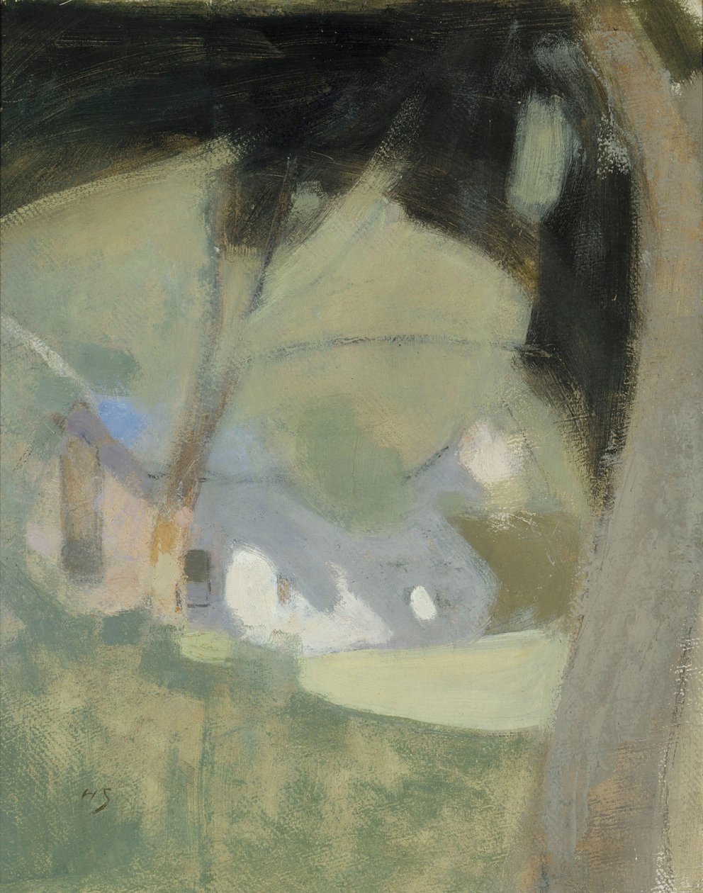 Die alte Brauerei Komposition, 1918 von Helene Schjerfbeck