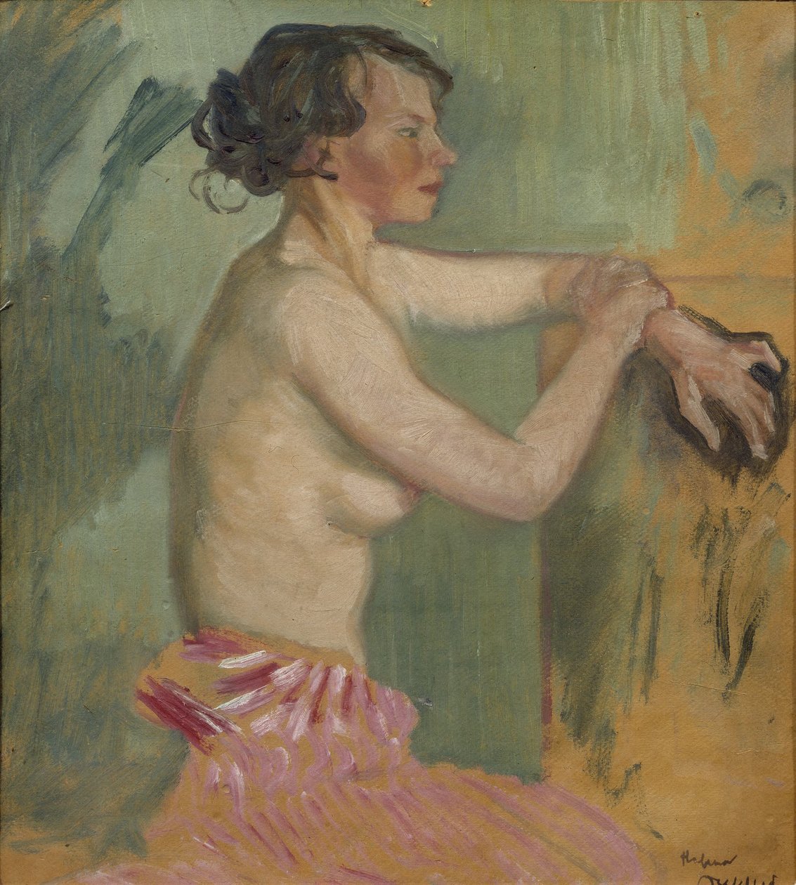 Studie eines Modells von Helmer Osslund