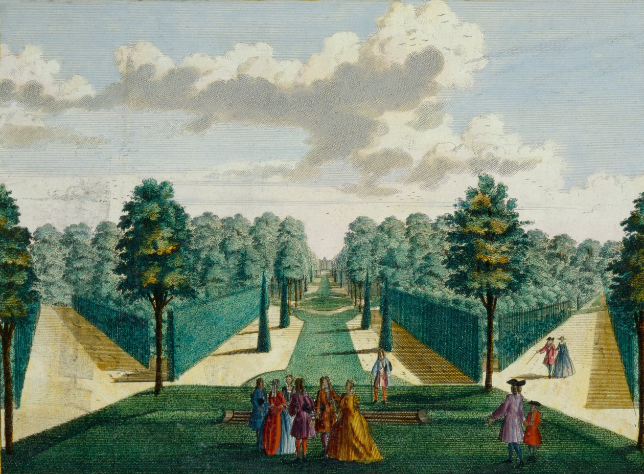 Entwurf für einen Garten, ca. 1700 von Hendrick de and Brouerius Van Nidek, Mattheus Leth
