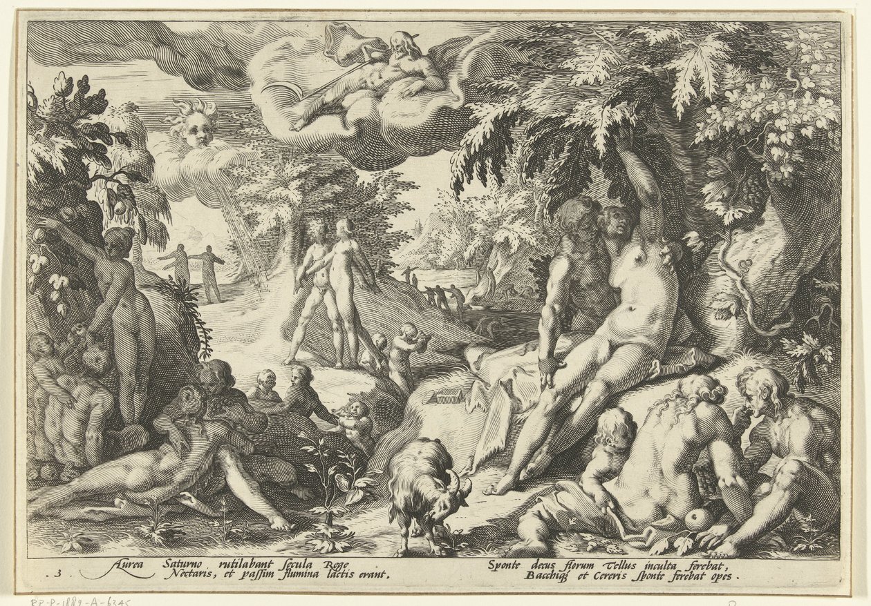 Goldenes Zeitalter von Hendrick Goltzius (workshop of)