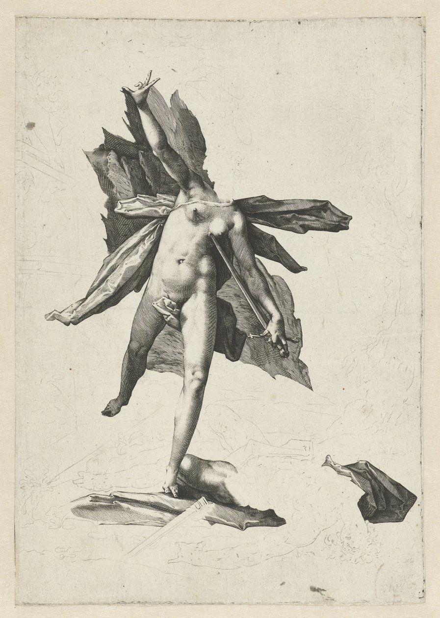 Pyramus und Thisbe von Hendrick Goltzius (workshop of)