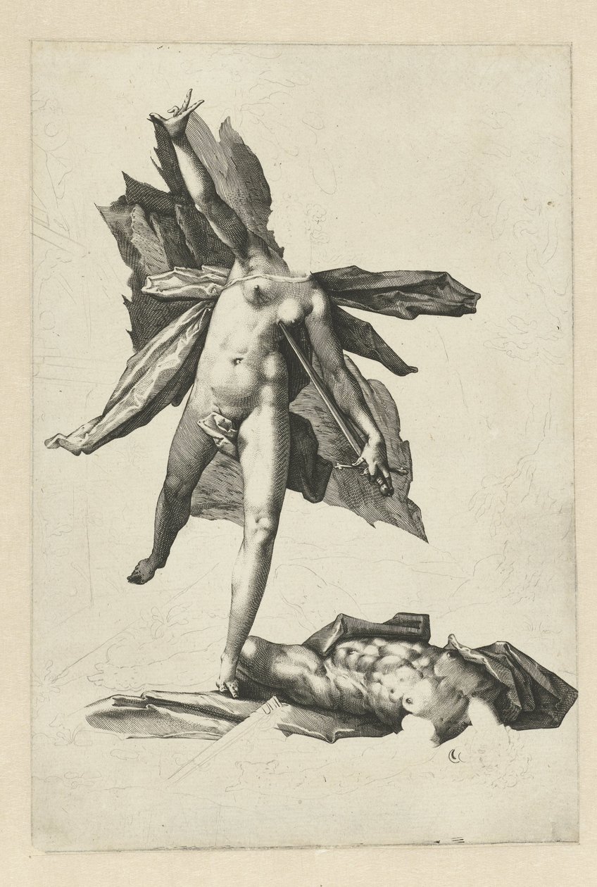 Pyramus und Thisbe von Hendrick Goltzius (workshop of)
