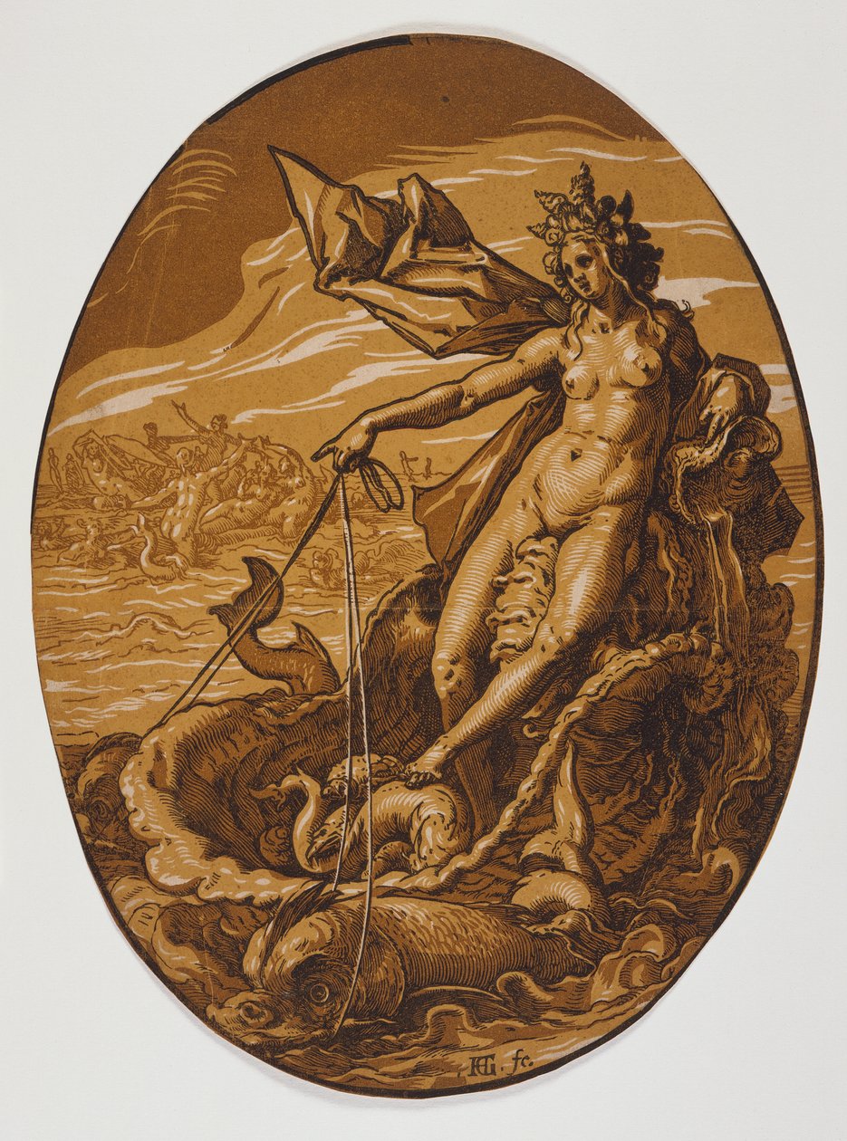 Amphitrite von Hendrick Goltzius