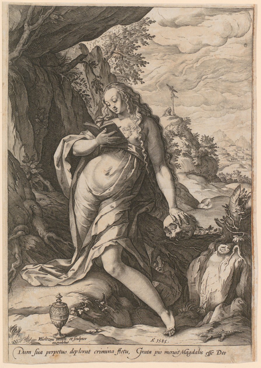 Büßende Magdalena von Hendrick Goltzius