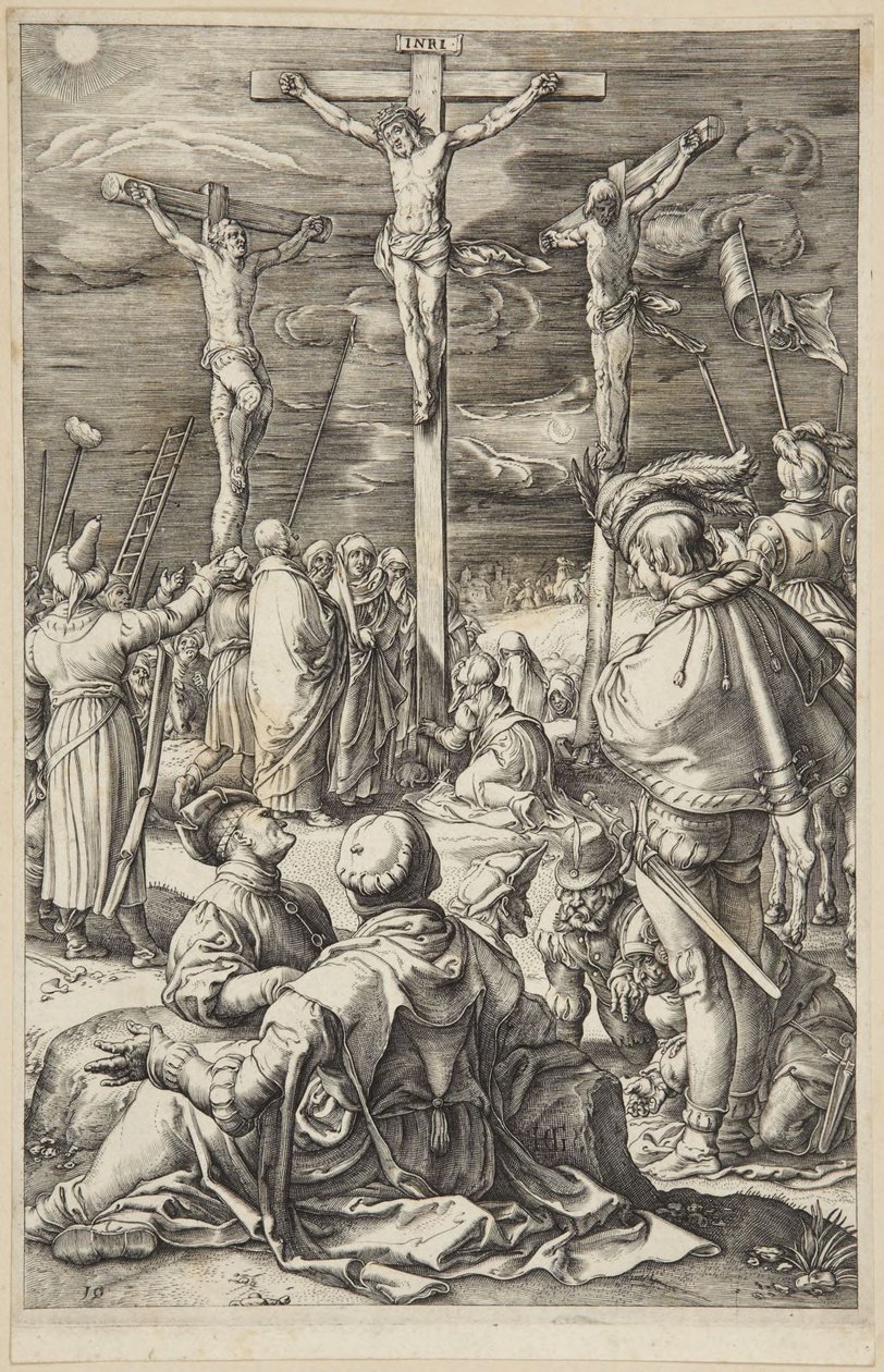 Christus am Kreuz von Hendrick Goltzius