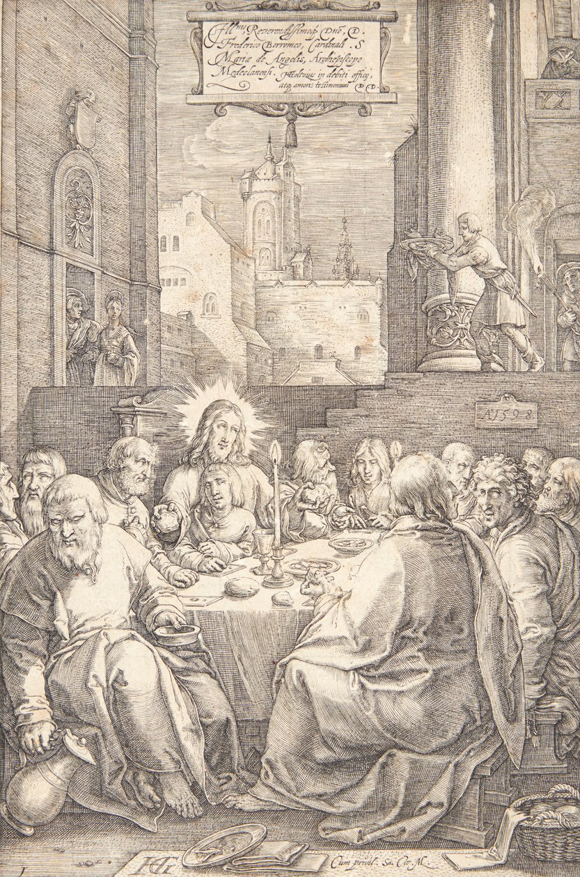 Das letzte Abendmahl von Hendrick Goltzius