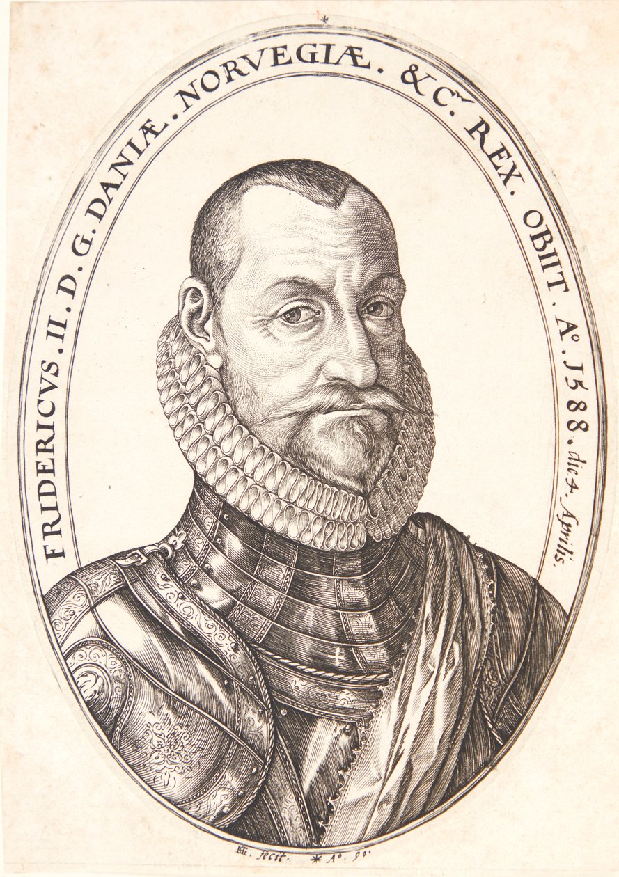 Friedrich II., König von Dänemark und Norwegen von Hendrick Goltzius