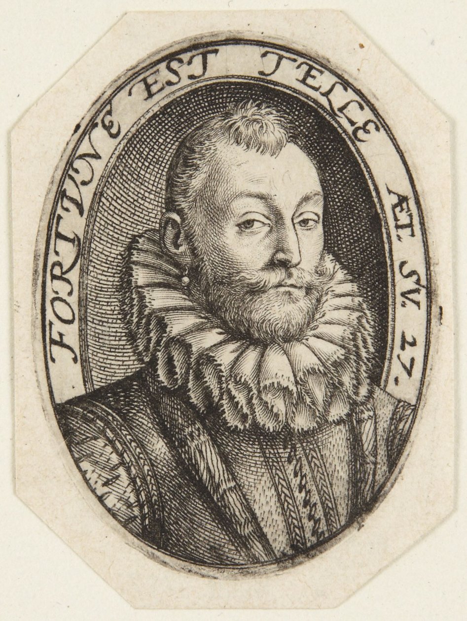 Gerrit Dircksz. oder Claes Steffensz. Heussen von Hendrick Goltzius