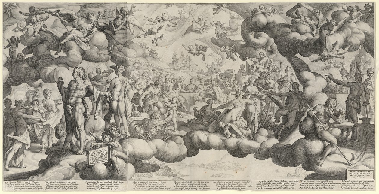 Hochzeit von Amor und Psyche von Hendrick Goltzius