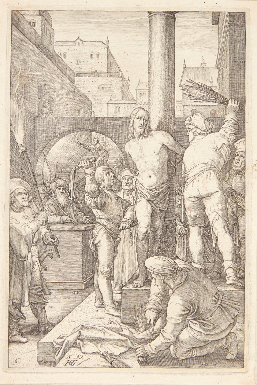 Die Geißelung von Hendrick Goltzius
