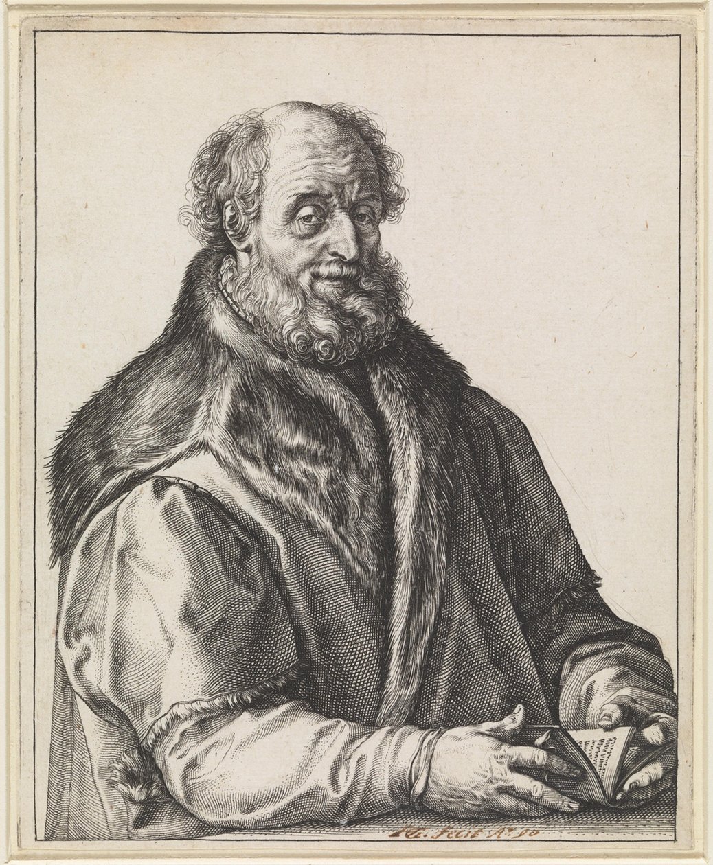 Johannes Zurenus (1517-1591) von Hendrick Goltzius