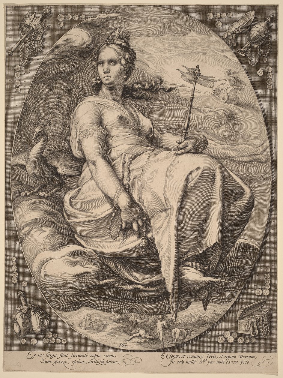 Juno von Hendrick Goltzius
