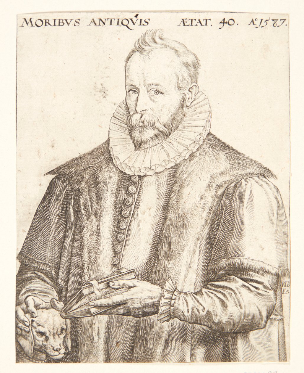 Justus Lipsius von Hendrick Goltzius