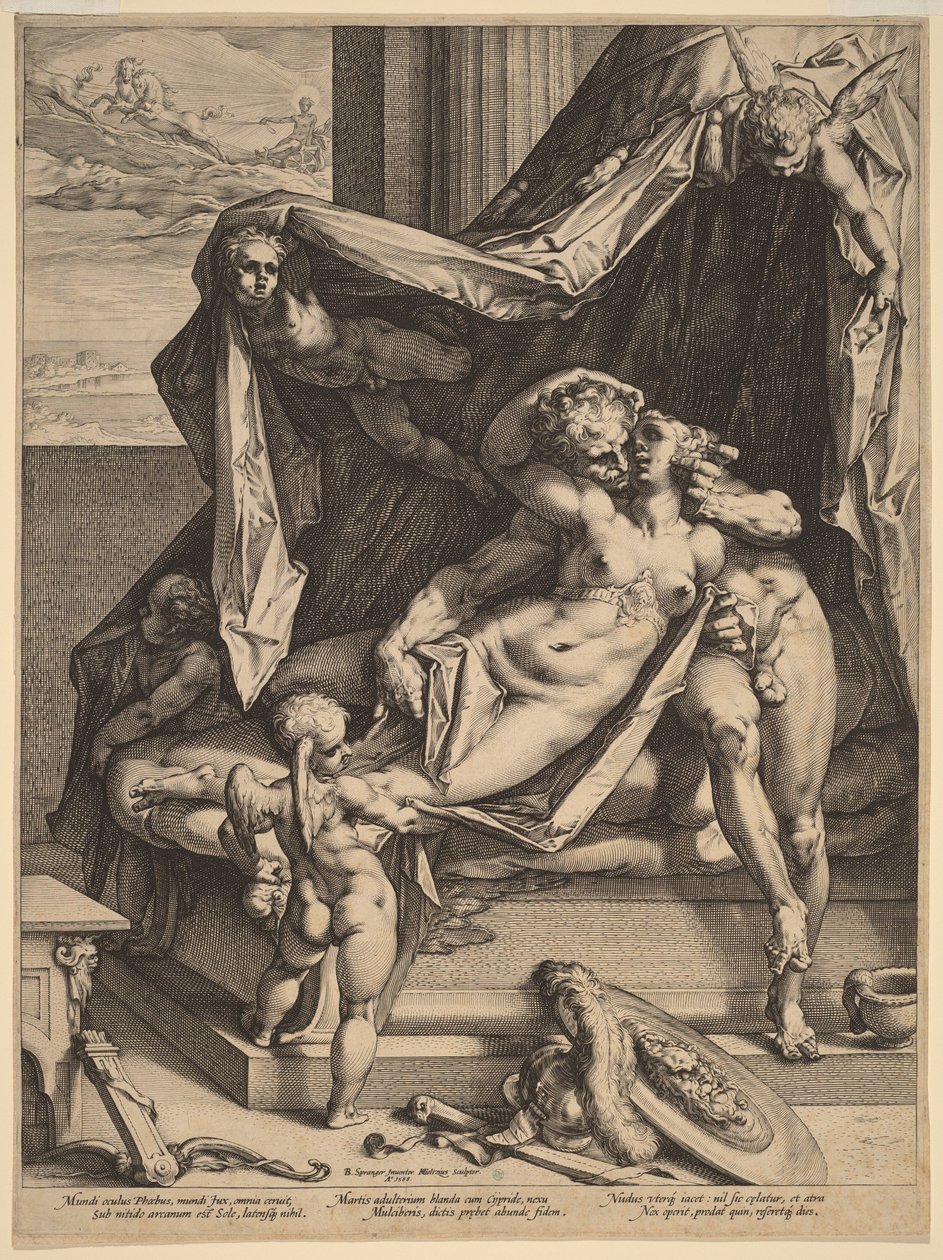 Mars und Venus von Hendrick Goltzius