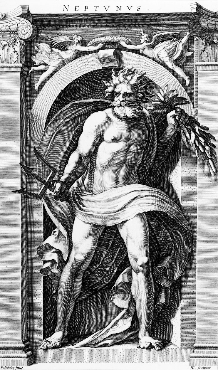 Neptun von Hendrick Goltzius