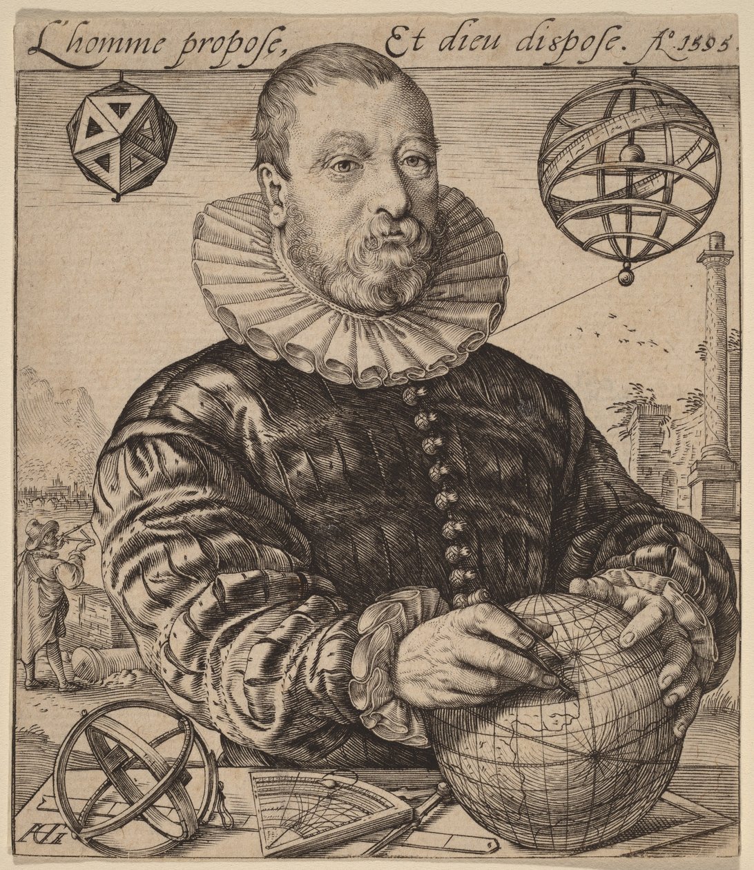Nicolaus Petri van Deventer von Hendrick Goltzius