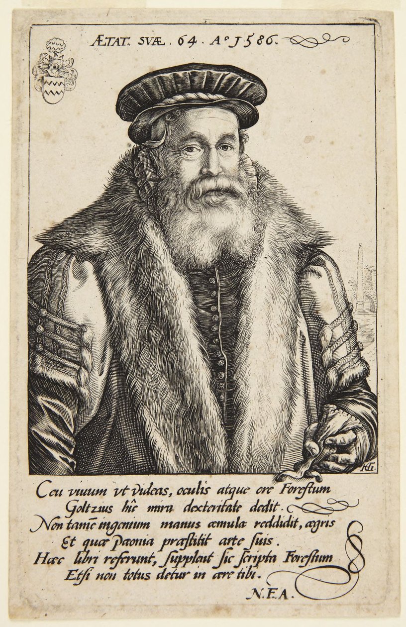 Pieter van Foreest von Hendrick Goltzius