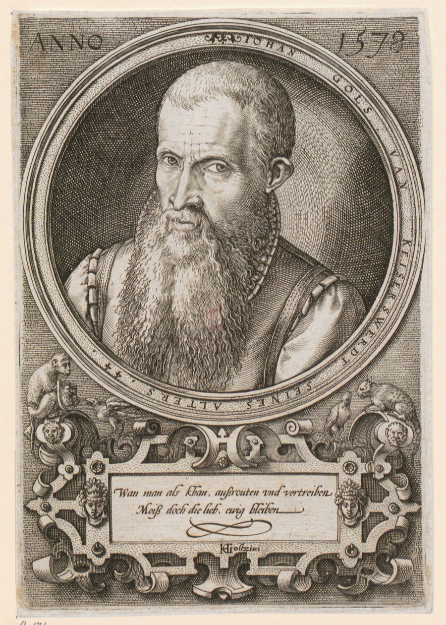 Porträt von Jan Goltz II [Jan Gols; Johan Gols] von Hendrick Goltzius