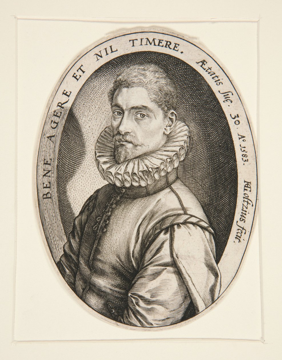 Porträt des Hieronymous Scholiers von Hendrick Goltzius