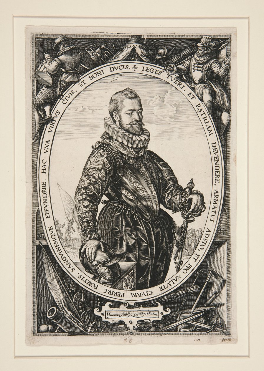 Porträt von Jacques de la Faille von Hendrick Goltzius