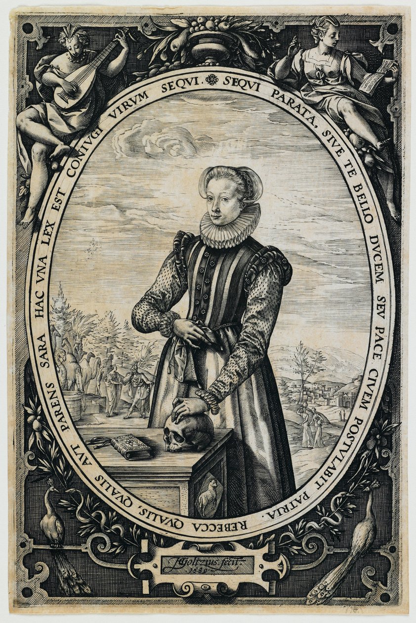 Porträt von Josina Hamels von Hendrick Goltzius