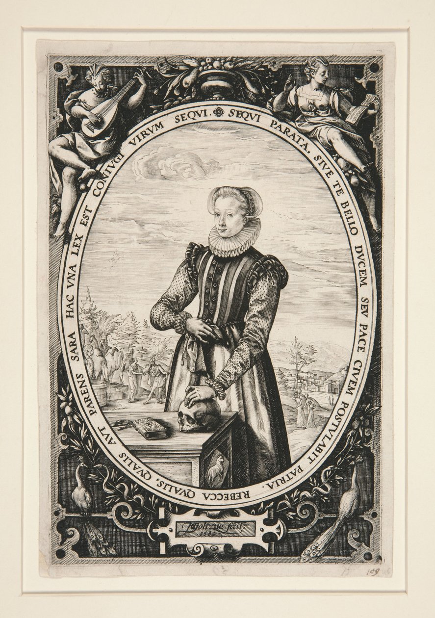 Porträt von Josina Hamels von Hendrick Goltzius