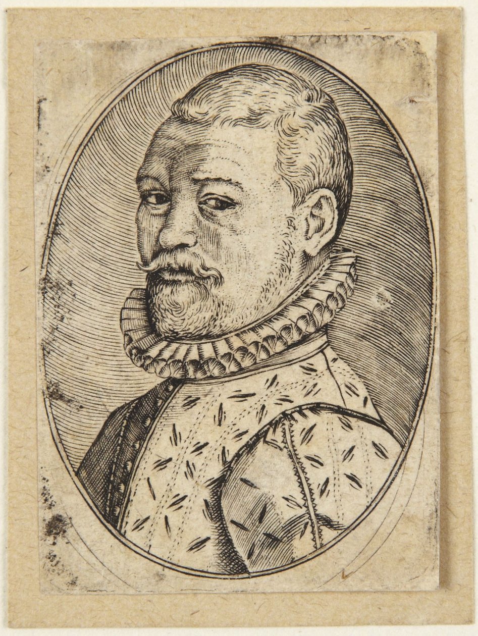 Porträt eines Mannes nach links gewandt von Hendrick Goltzius