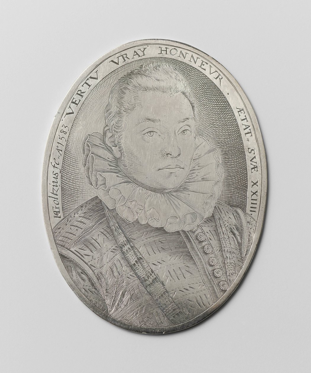 Porträt eines 24-jährigen Mannes von Hendrick Goltzius