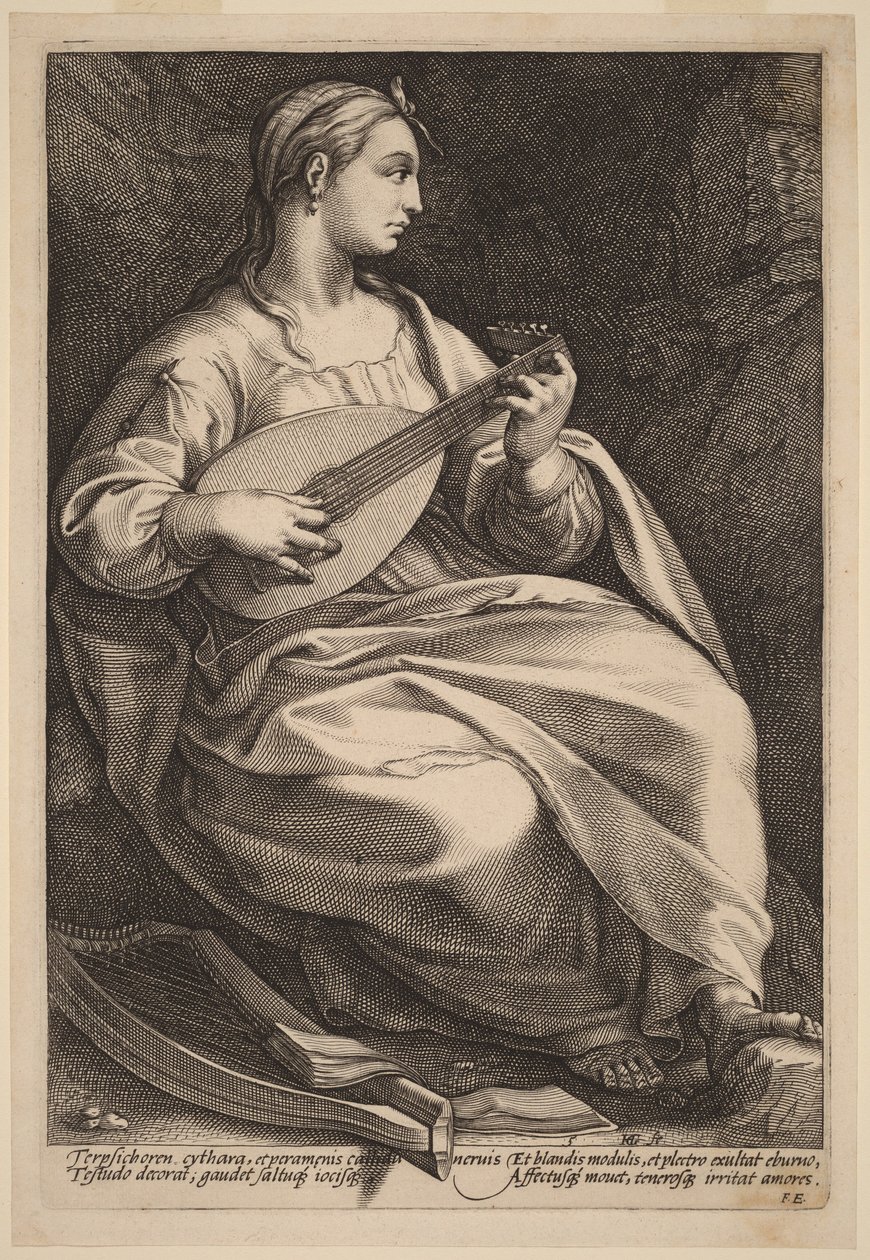 Terpsichore von Hendrick Goltzius