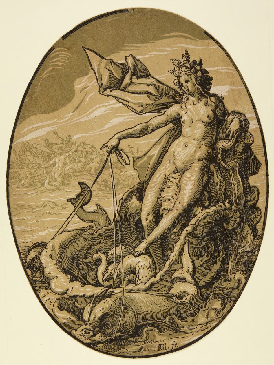 Tethys von Hendrick Goltzius