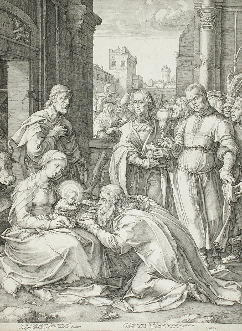 Die Anbetung der Könige von Hendrick Goltzius