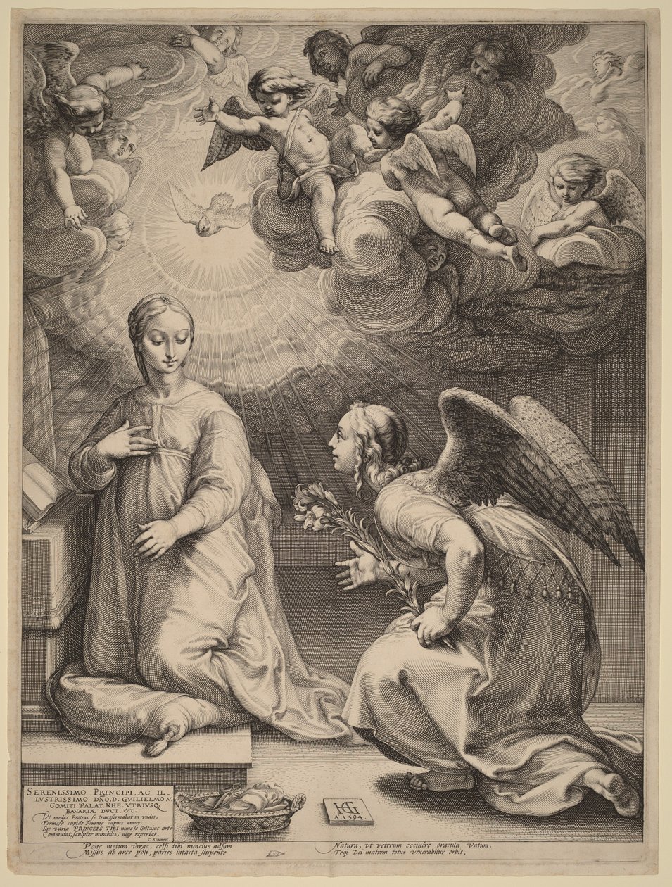 Mariä Verkündigung von Hendrick Goltzius