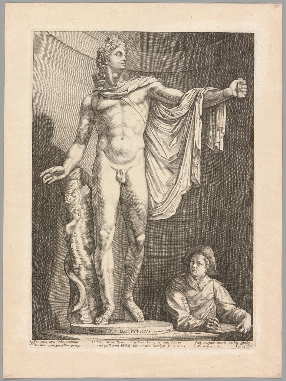 Der Apollo von Belvedere, Tafel 3 aus Drei berühmte antike Skulpturen von Hendrick Goltzius