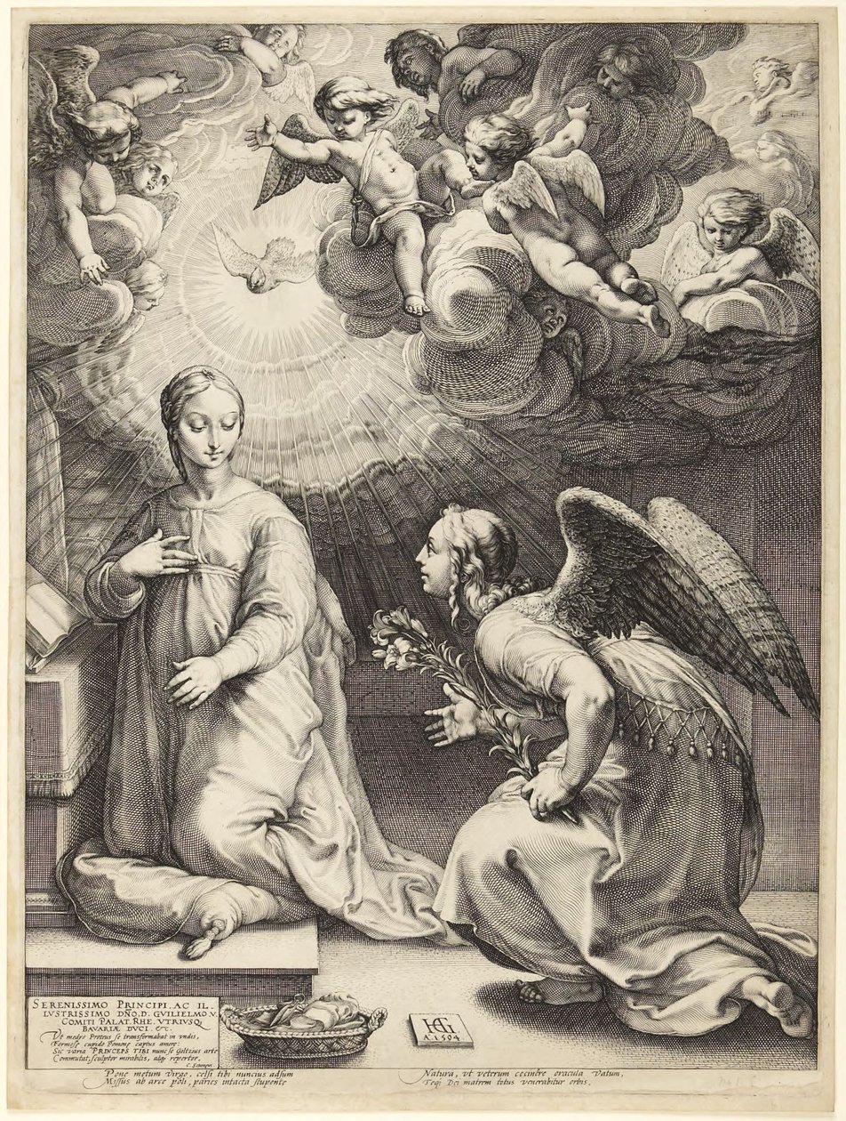 Die Geburt und das frühe Leben Christi von Hendrick Goltzius