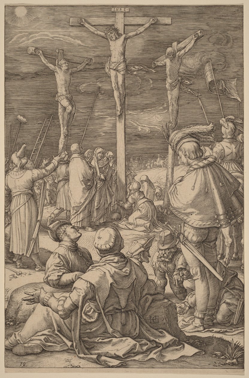 Die Kreuzigung von Hendrick Goltzius