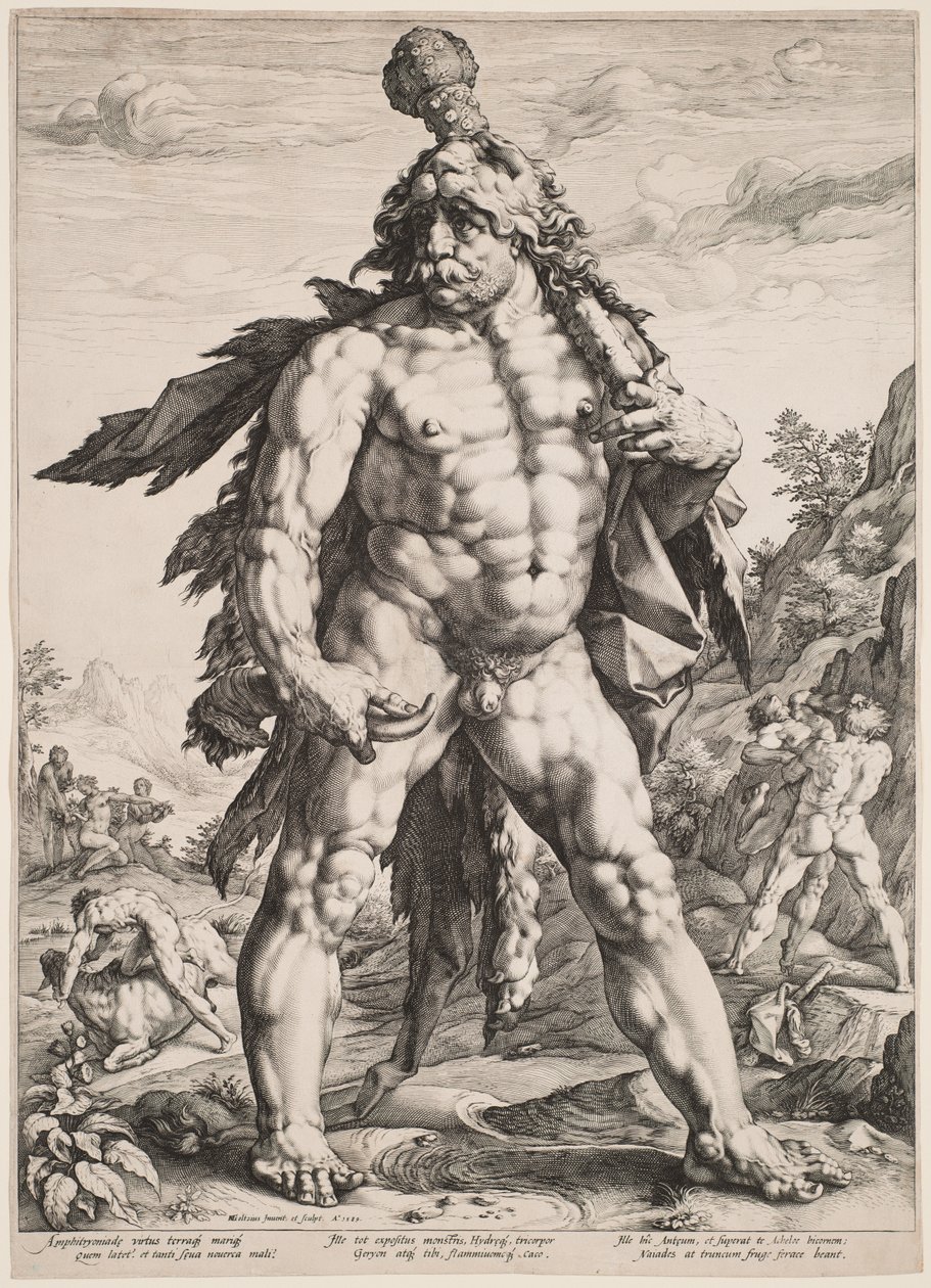 Der große Herkules von Hendrick Goltzius