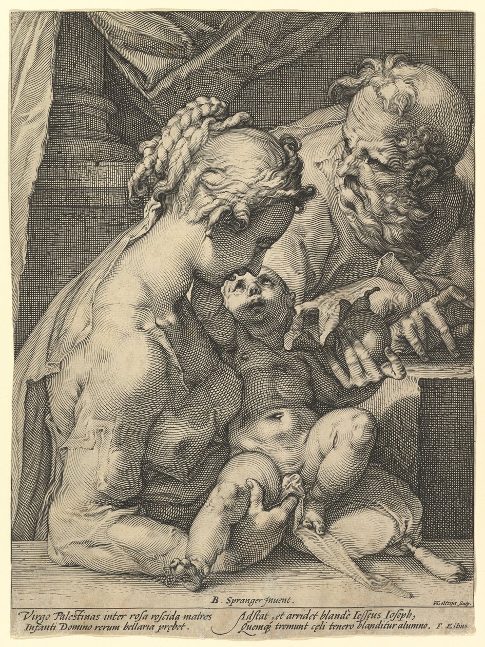 Die Heilige Familie von Hendrick Goltzius